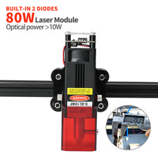 80W Laser Module Kit with Air Assist for CNC Engraving Cutting Machine 12V/24V