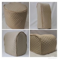Beige Quilted Double Faced Cotton Appliance Cover