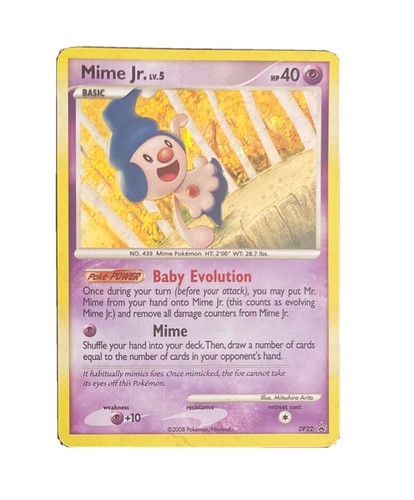 Pokémon TCG Mime Jr DP Black Star Promotional DP22 Holo Promo