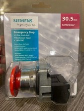 Siemens 52PP2W2AP Emergency Stop 2-Position Push-Pull Mushroom Head 1NO-1NC