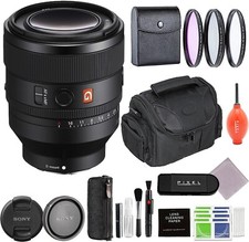 Sony FE 50mm f/1.2 GM Lens Bundle with 3PC Filter Kit Gadget Bag, More