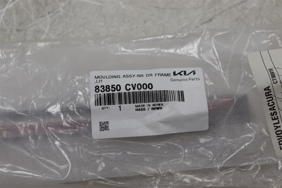 SkV 1950 引き出し用 フロント扉材(494×137×18㎜)位×45枚 NEW OEM Rear Left Door Frame Upper Molding 83850CV000 for Kia EV6