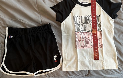 Champion Cincinnati Bearcats Two Piece Short Outfit Unisex 7/8 - Picture 8 of 9