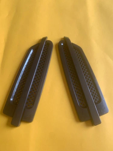 CAR TWO SIDE FENDER AIR FLOW DECORATION VENT COVER BLACK X 2 PIECES