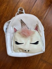 Mochila Glitter Unicorn Mini 2 Compartimentos con Cartera a Juego