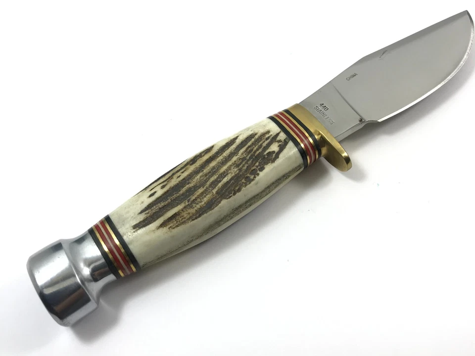 Steel Warrior Fixed Blade Knife STAG + Sheath & Gift Tin 9483-LP - Image 4 of 4