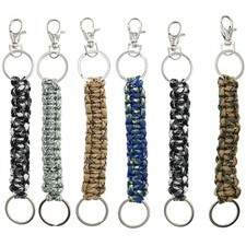 Paracord Keychain Keyrings 6 Pack for Men Boys Women Girls Teens