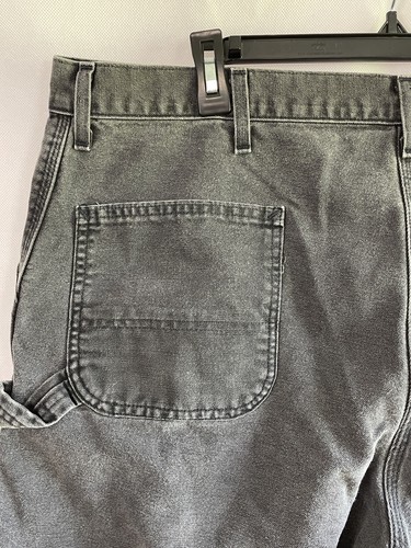 Vintage Carhartt Carpenter Shorts USA Union Made Black Men's Size 42 Tag 44 B2 - Picture 9 of 15