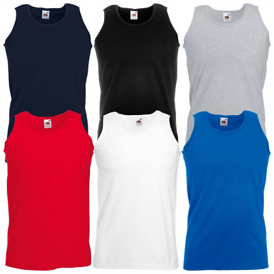 6er Pack Athletic Vest Tank Top T-Shirt Fruit of the Loom S - 5XL