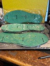 job lot three pair of green insoles for shoes made in taiwan