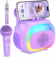Mini Karaoke Machine for Kids, Portable Bluetooth Karaoke Speaker