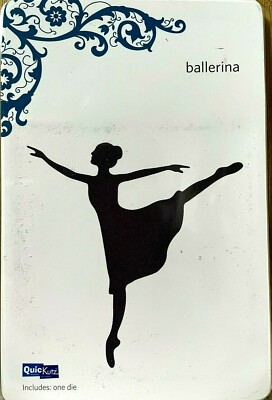QuicKutz Lifestyle 4'' x 4'' Stanzschablone - Ballerina.  One Die.