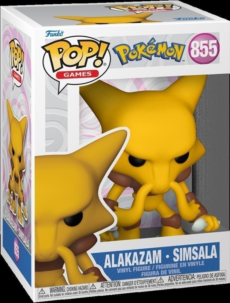 Gadget - Pokemon: Funko Pop! Games - Alakazam (Vinyl Figure 855) - Funko