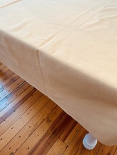 Tablecloth Linen Blend Light Brown Tan 56 x 81
