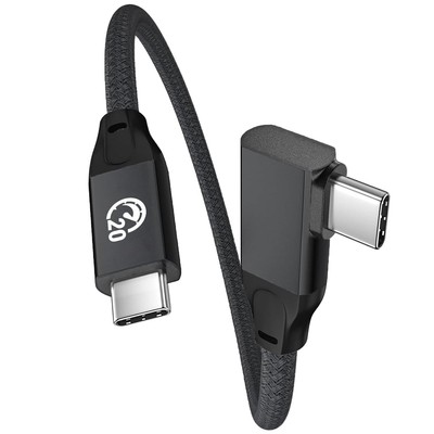 USB C auf USB C Kabel Kurz 0.2M, 100W Winkel USB C 3.2 Gen 2X2 20Gbps
