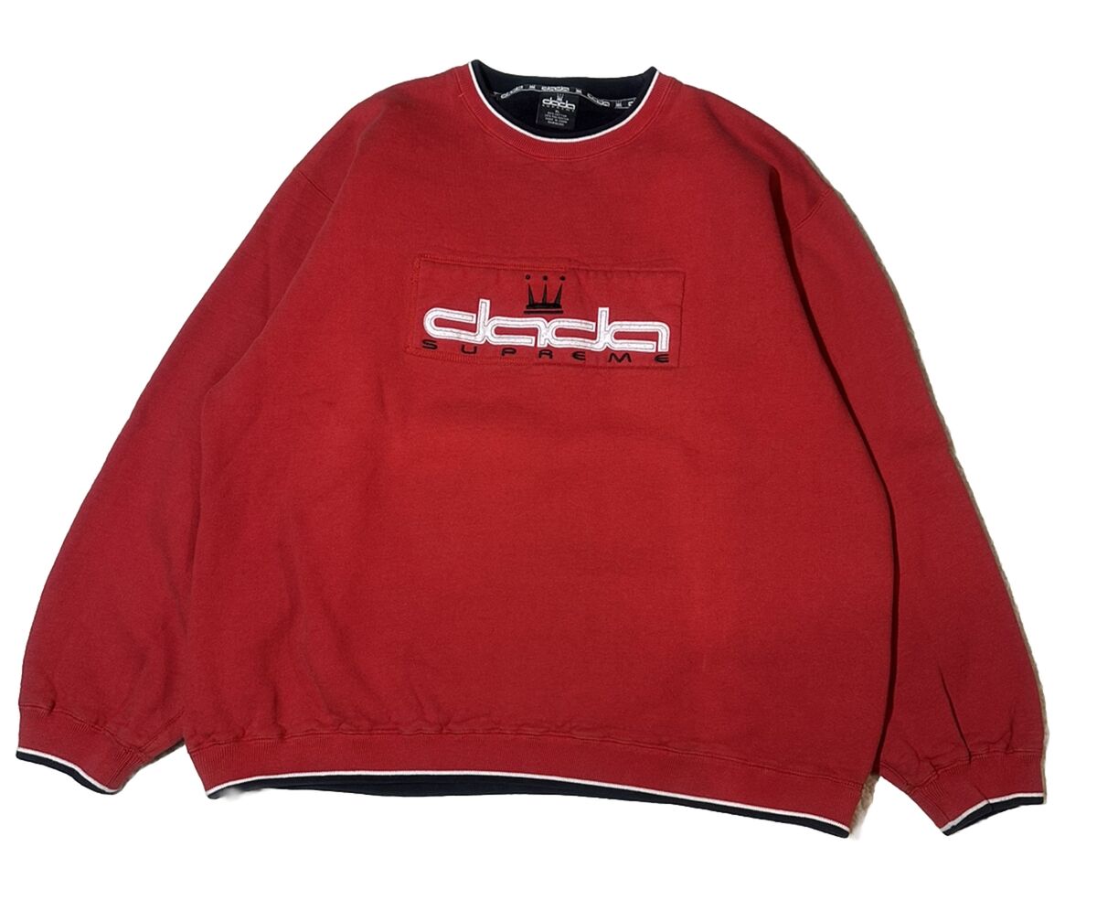 Vintage Dada Supreme Crewneck Sweatshirt Men's XL Red Y2K Vintage Dada Supreme Crewneck Sweatshirt Men's XL Red Y2K