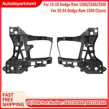 Radiator Support Headlight mounting Brackets For 2013-2024 Dodge Ram 1500 2500