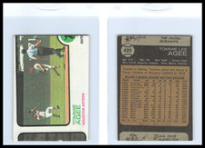 1973 Topps #420 Tommie Agee Houston Astros - ODDBALL/MISCUT card