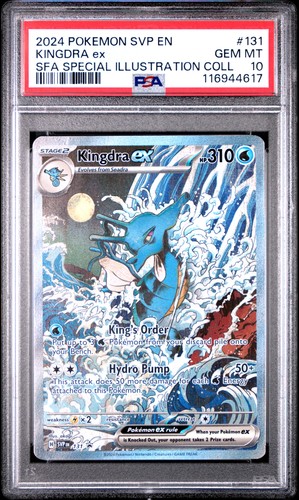 2024 POKEMON SVP EN-SV BLACK STAR PROMO #131 KINGDRA EX PSA 10