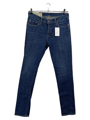 Abercrombie & Fitch Jean Droit Homme Bleu Casual (EU 48, INT M, W32) - Photo 1/3