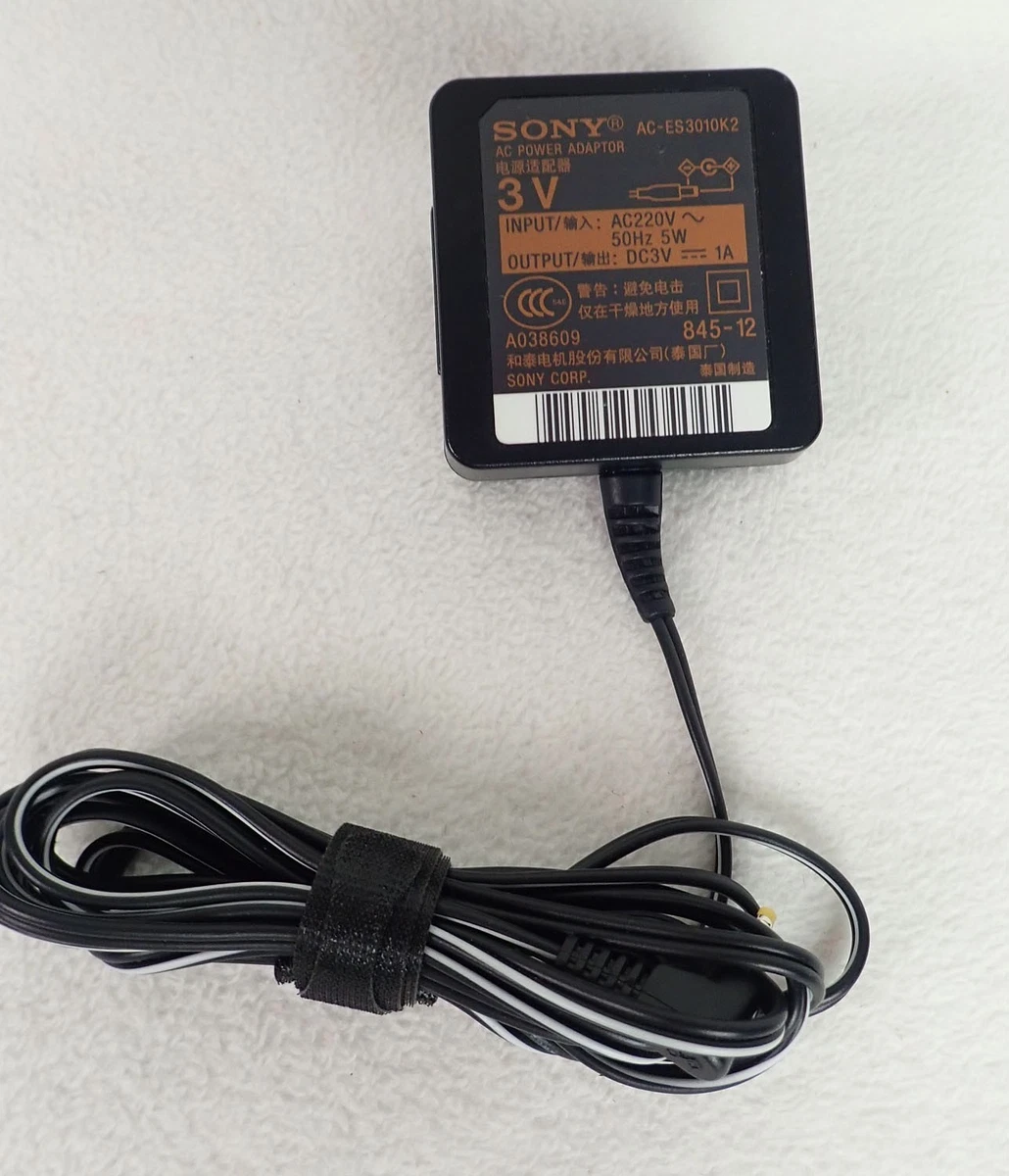 Adaptateur Secteur Sony AC-ES305 Pour Lecteur MiniDisc – DC 3V 500mA (occasion)