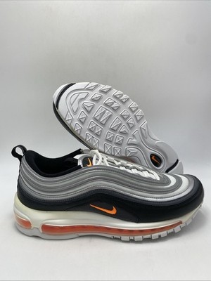 Nike Air Max 97 White Total Orange Black (CW5419 101) Men's Size 9