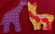 pop it fidget toys Llama  Giraffe 6-6.5" Sensory