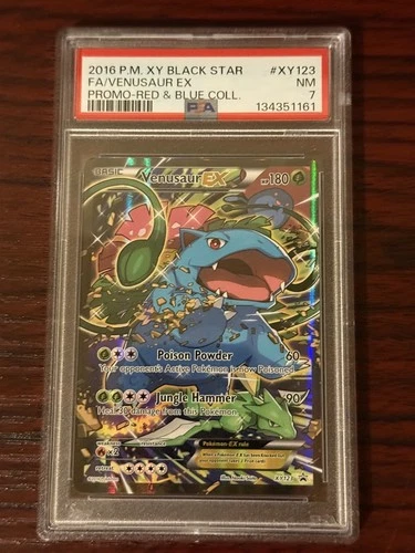 Venusaur EX XY123 XY Holo PSA 7 Black Star Promo Pokemon Card