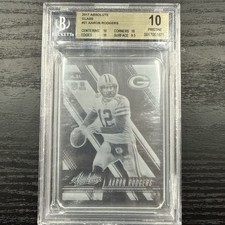 Aaron Rogers Absolute Football 2017 GLASS INSERT CASE HIT!!! Pristine 10! Pop 3!