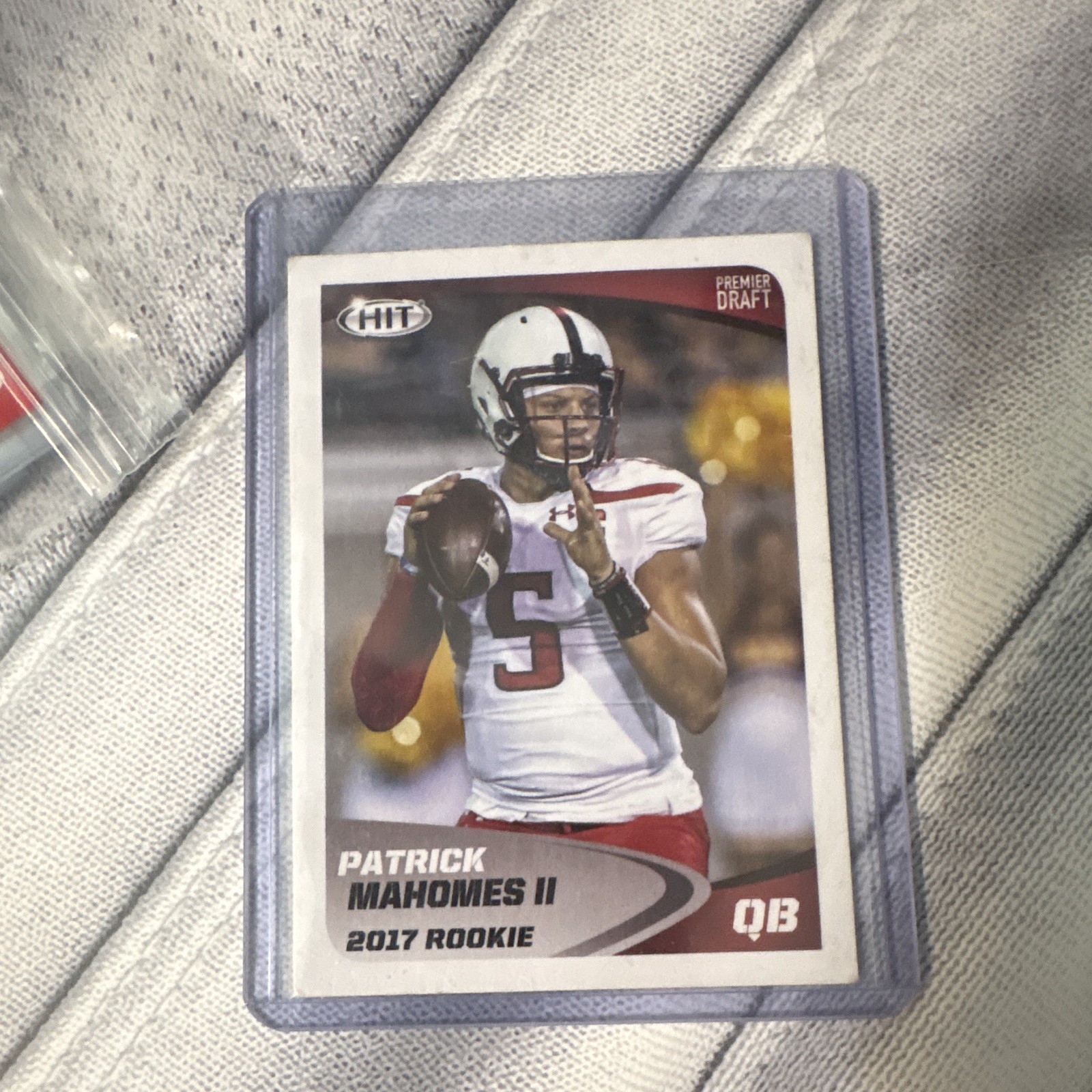SAGE 2017 Sage Hit Patrick Mahomes II Rookie #5 Texas Tech Football Card