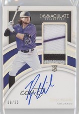 2022 Panini Immaculate Rookie Holo Silver 6/25 Ryan Vilade #134 Patch Auto 1u6