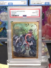 2019 Flair Marvel Gold Border Venom #80 PSA 10 Epack Exclusive 