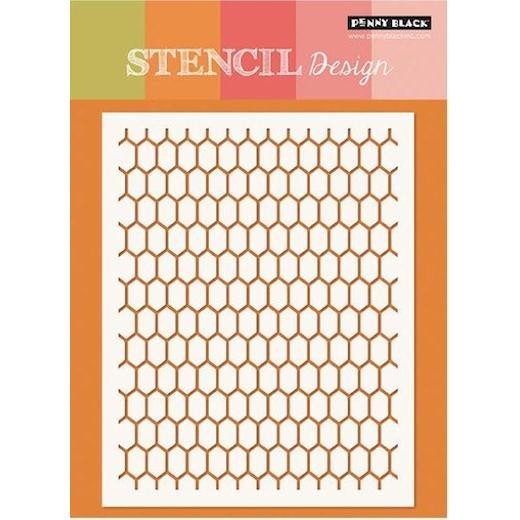 Penny Black Stencil - Honeycomb 25-012