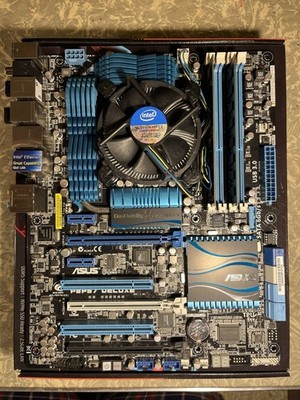 ASUS P8P67 Deluxe Motherboard - 16GB RAM, Intel i7-2600k CPU @ 3.40GHz  + Cooler