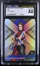 Bayley 2023 Panini Chronicles WWE #281 XR Signed Card CGC Auth JSA Auto Auth