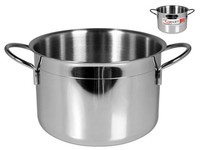 Home Kochtopf Ecopoint Aus Edelstahl Durchmesser Cm 26 Grau