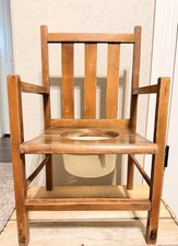 Vintage Wooden Potty Chair