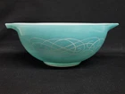 Vintage 1959 Promotional Pyrex Turquoise Aqua Scroll #443 Cinderella Bowl MCM