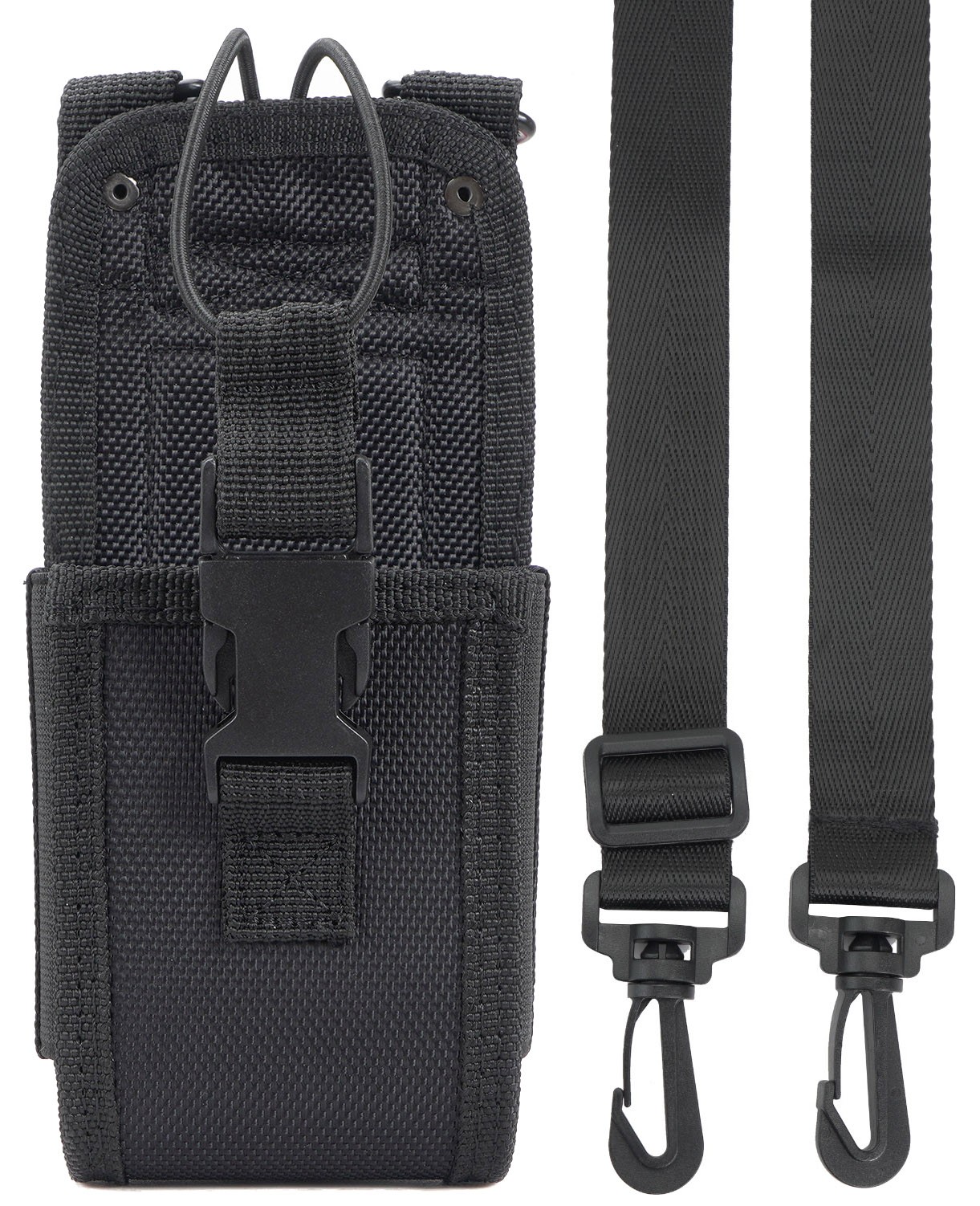 Black Rugged Nylon Pouch Belt Hip Case for Zebra TC77HL USPS Mobile Scanner