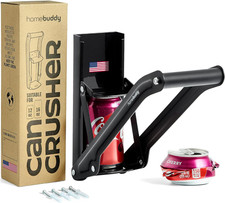 Can Crusher for Recycling - 12 Oz. and 16 Oz. Can Crusher Wall Mounted for Alumi