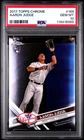 2017 Topps Chrome AARON JUDGE 169 RC Rookie Catching - PSA 10 - GEM MINT