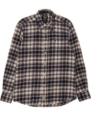 LERROS Herren Flanellhemd Large dunkelblau kariert Baumwolle MB04