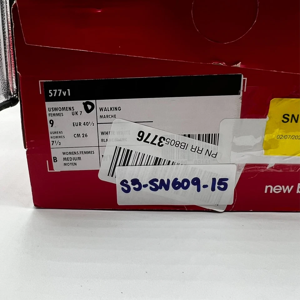 New Balance 577 v1 Zapatos para Caminar Tenis Blancos Mujeres 9 Hombres 7.5 Medianos Nuevos Foto 2 de 4