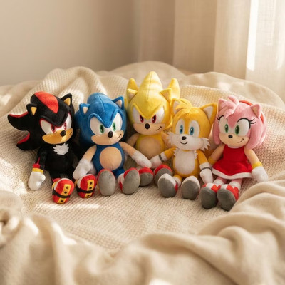 Sonic the Hedgehog Shadow Tails Amy Super Sonic Plüschtier 30 cm Set