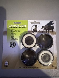 Set of 4 Piano Caster Cups Floor Protectors Upright Piano Coasters Pads