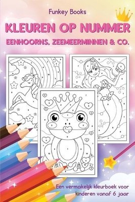 Funkey Books Kleuren op nummer - Eenhoorns, zeemeermin (Taschenbuch) (US IMPORT)