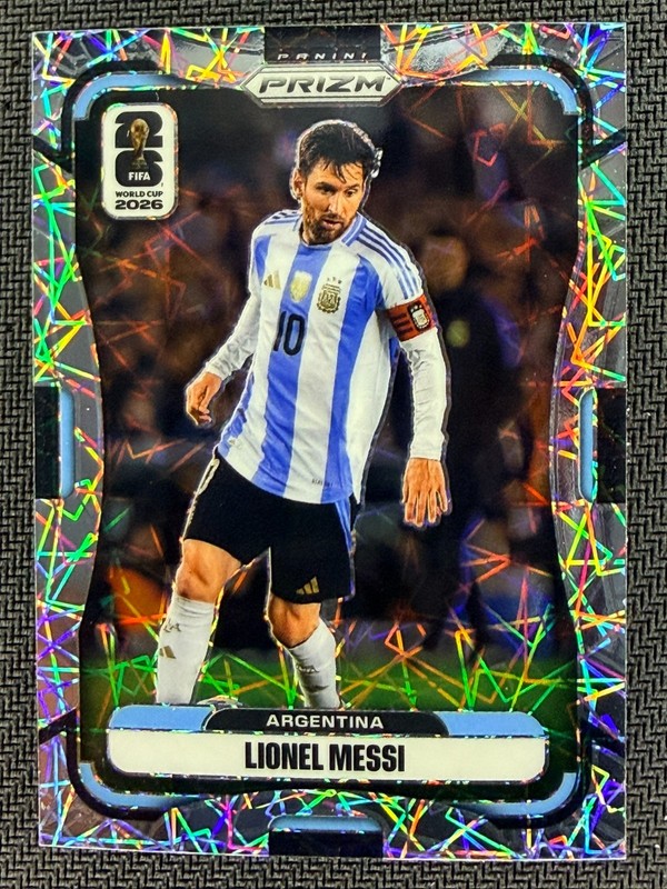 2026 Panini Prizm FIFA World Cup Lionel Messi Lazer Prizm #10 Argentina