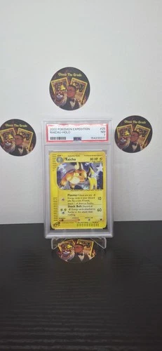 PSA 7 Expedition Raichu Holo #25 - new cert