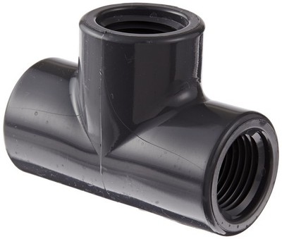 Spears 0.5 Inch Schedule 80 PVC Tee Fitting Female NPT Threads for Pipe Conne...