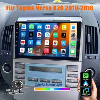 9'' Carplay Für Toyota Verso 2003-2009 Android Auto Autoradio USB AM RDS SWC +Kam